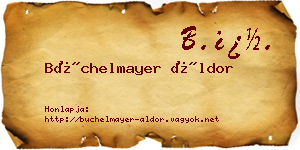 Büchelmayer Áldor névjegykártya
